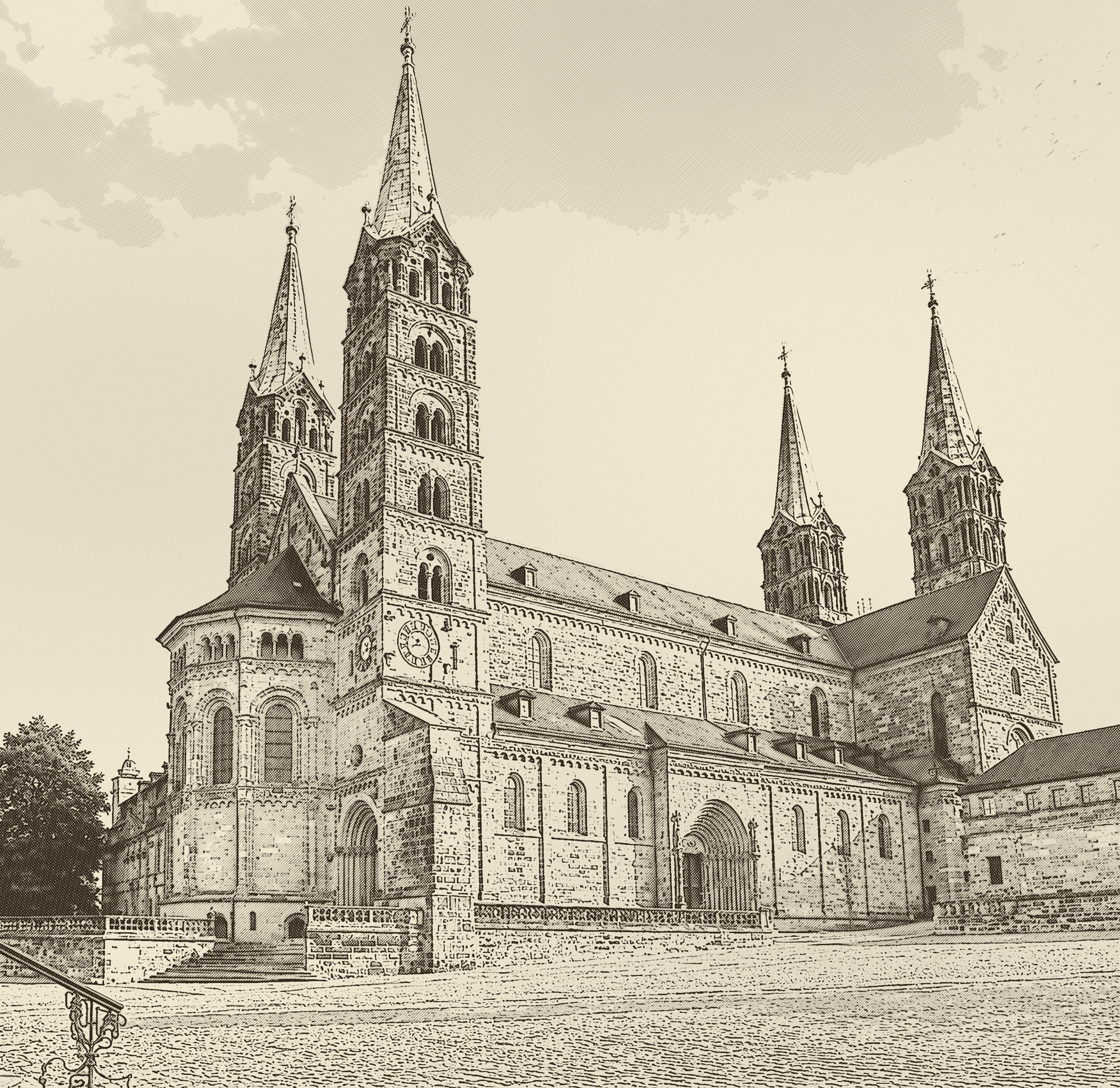 Zeichnung: Kaiserdom